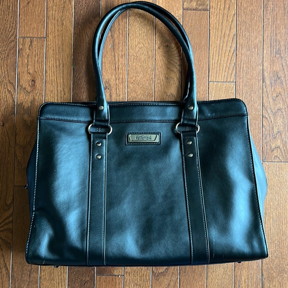 Leather laptop bag